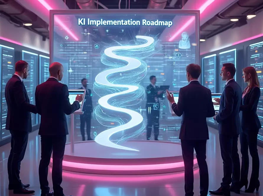 KI Implementierung Roadmap KI Implementierung Roadmap: Leitfaden für Unternehmen zur strategischen KI-Einführung und digitalen Transformation.